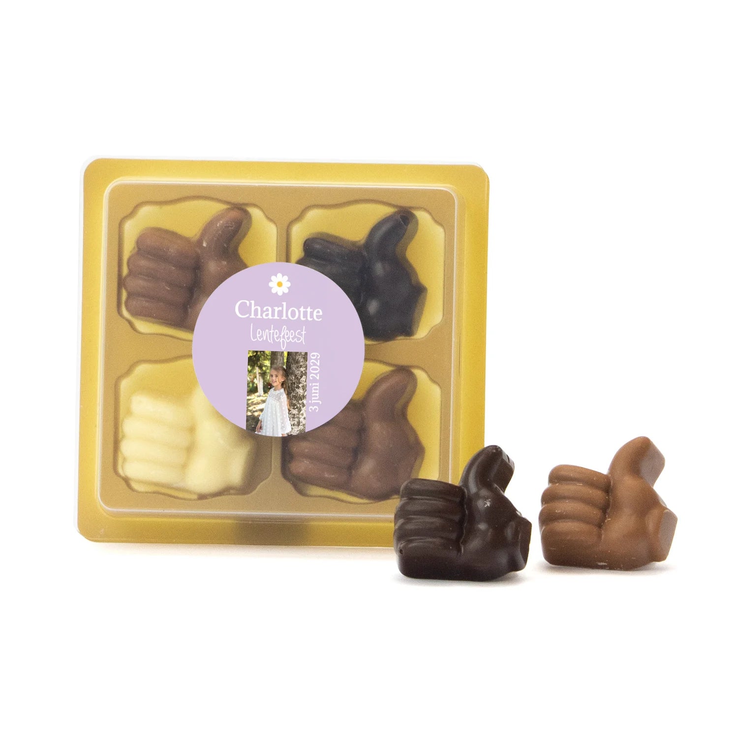 Chocolade Duimpjes - Communie Meisjes