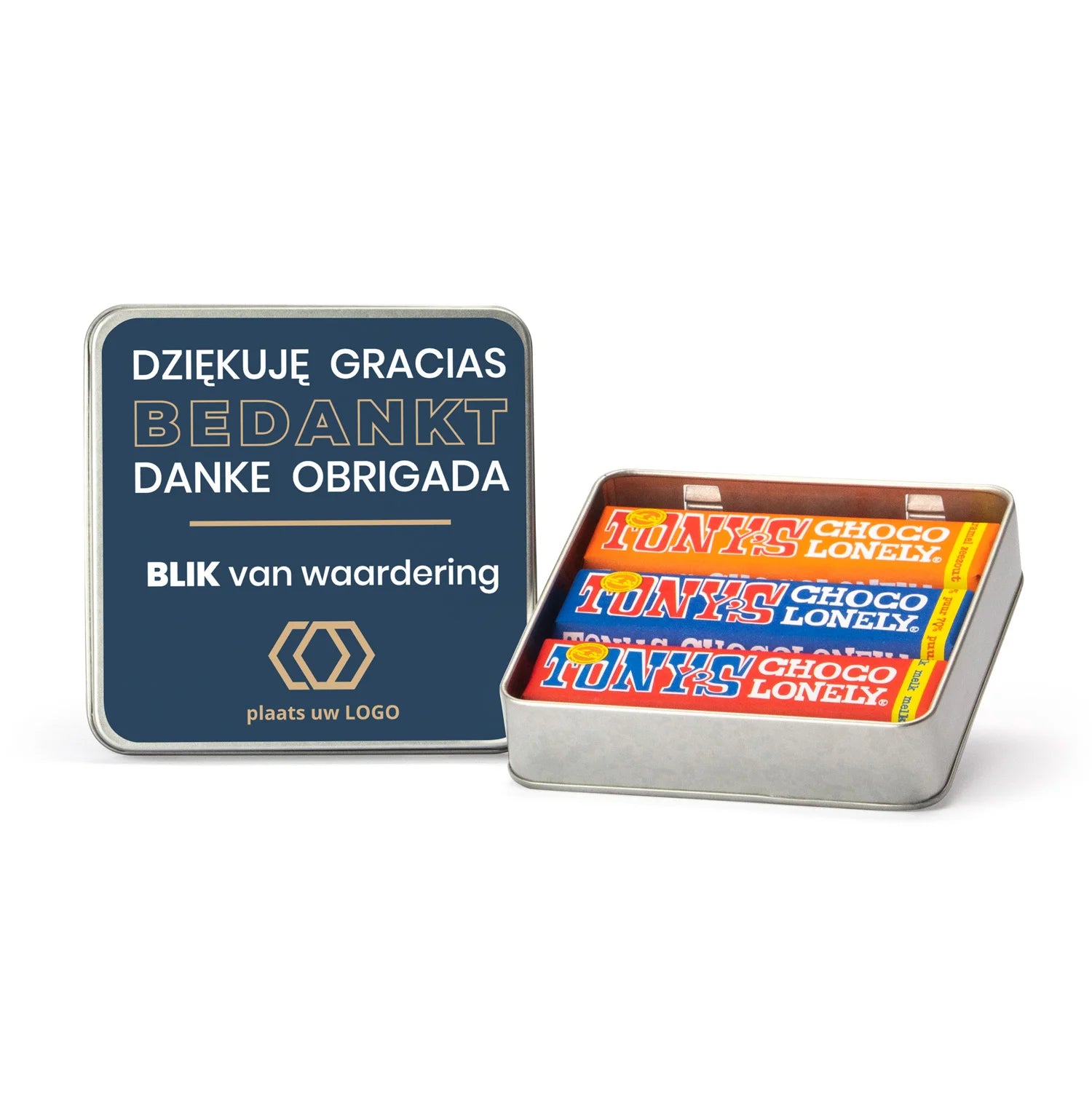 Blik van waardering 3 Tony's repen - Zakelijk - Bedankjes.nl