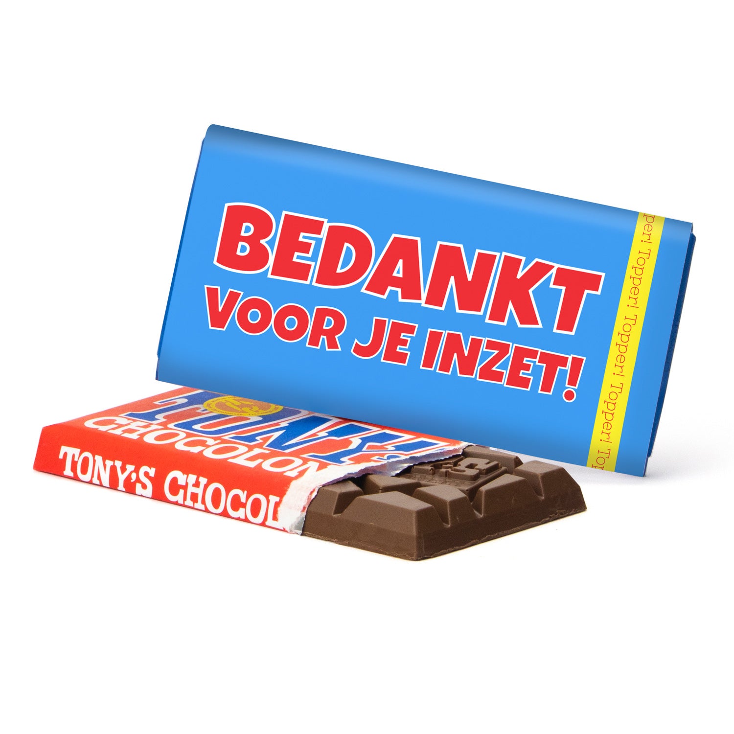 Tony's Chocolonely met eigen wikkel - Leraar - Bedankjes.nl