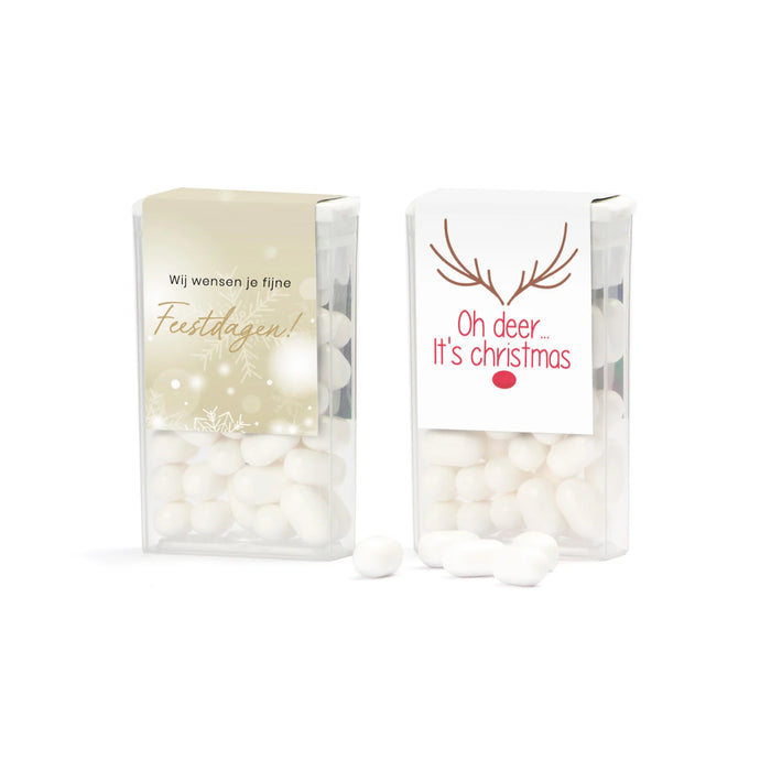 Tic Tac met eigen logo op etiket - Kerst