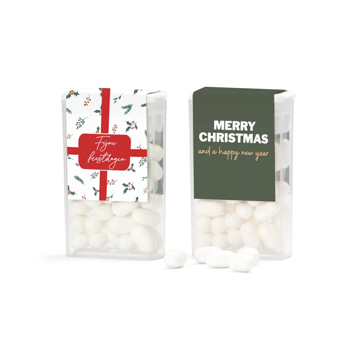 Tic Tac met eigen logo op etiket - Kerst - Bedankjes.nl