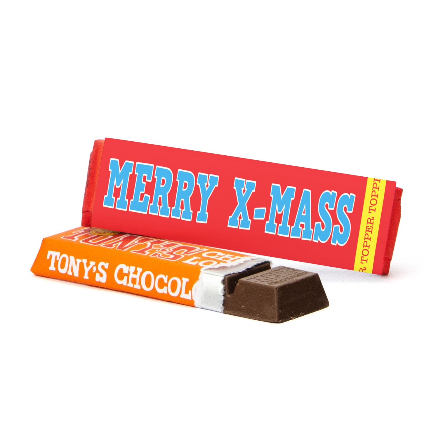 Tony Chocolonely 50 gram met eigen wikkel - Kerst
