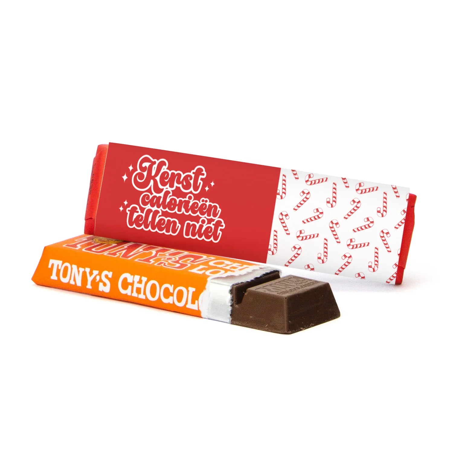 Tony Chocolonely 50 gram met eigen wikkel - Kerst