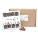 Geschenkdoos 16 chocolade sterren in A5 doosje - Brievenbus - Bedankjes.nl