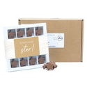 Geschenkdoos 16 chocolade sterren in A5 doosje - Brievenbus - Bedankjes.nl