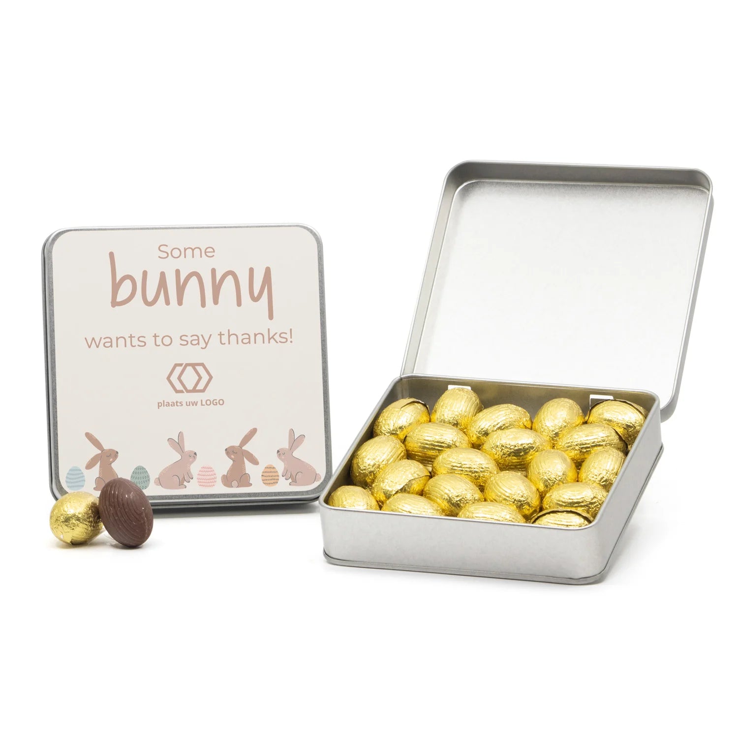 Blik van waardering met paaseitjes - Pasen - Bedankjes.nl