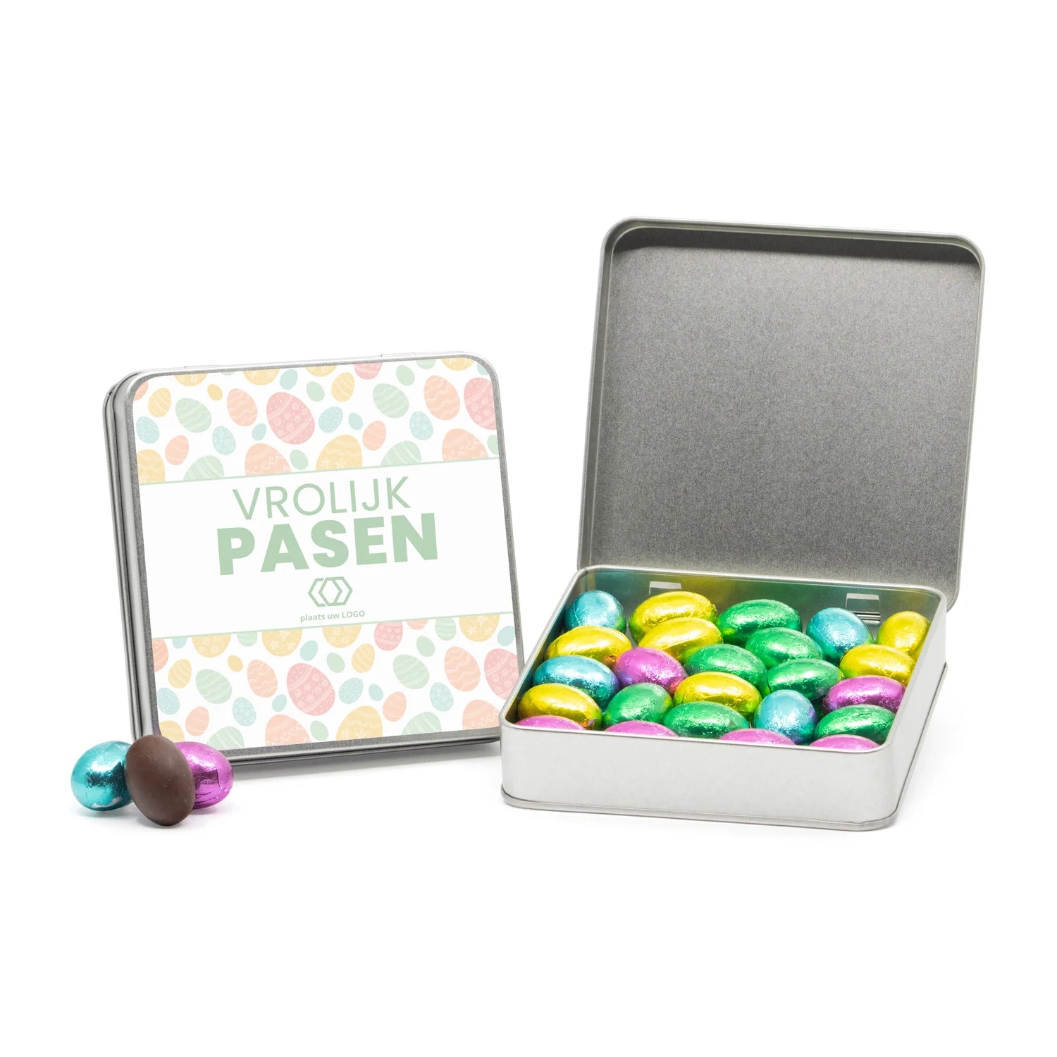 Blik van waardering met paaseitjes - Pasen - Bedankjes.nl