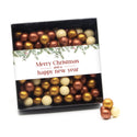 Vensterdoos zwart met kerstpearls - Kerst
