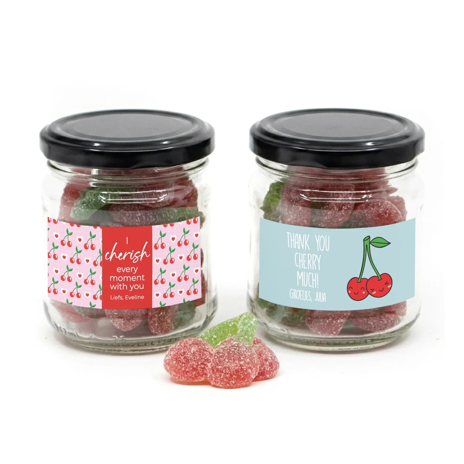 Glazen potje Thank you Cherry Much - Afscheid Collega