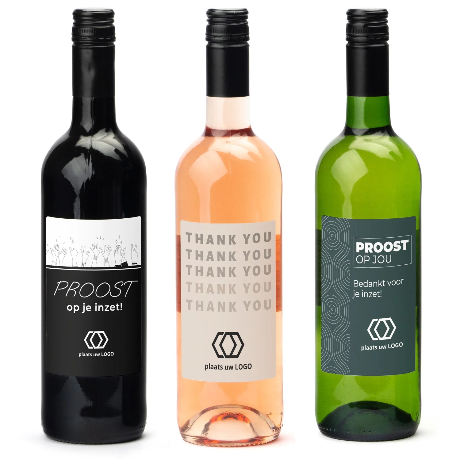 Fles wijn met eigen logo op etiket - Zakelijk - Bedankjes.nl
