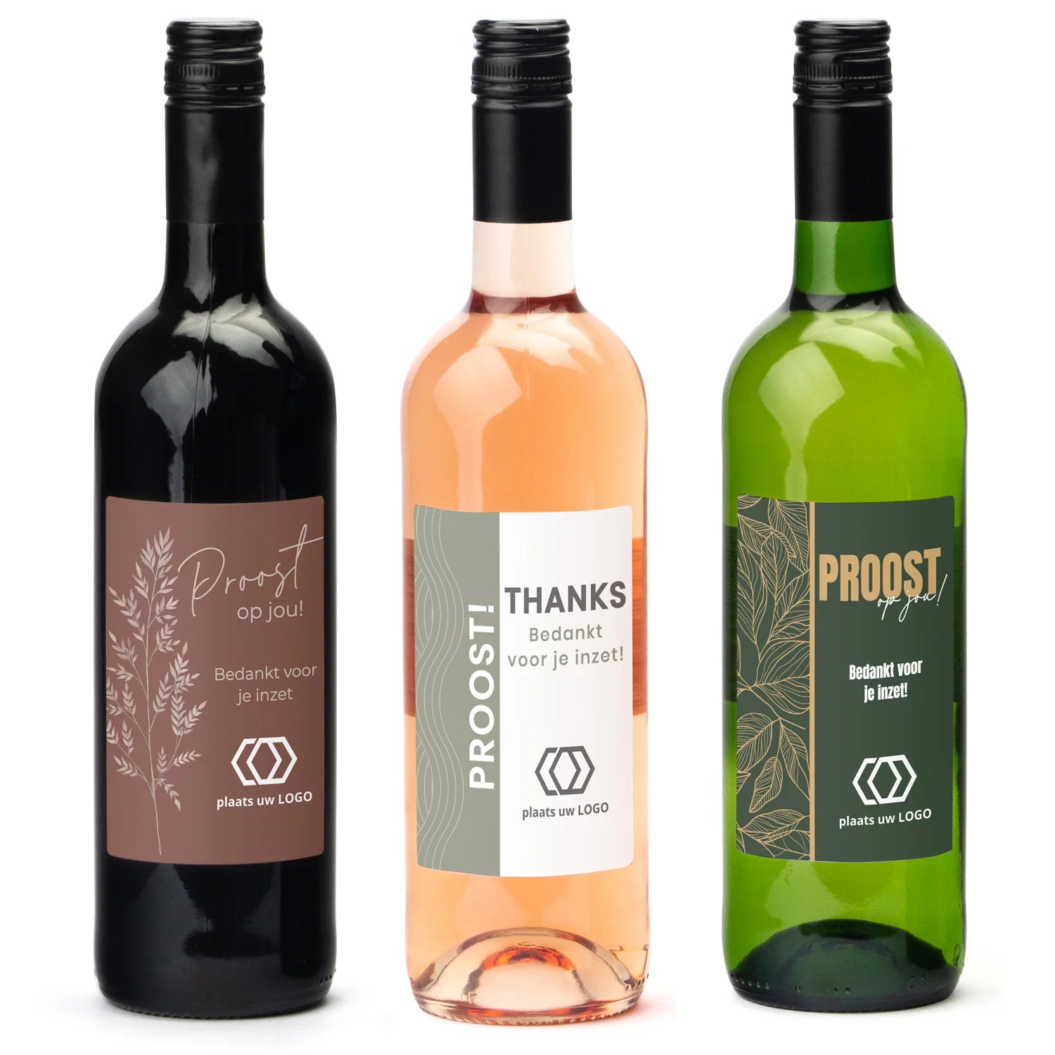 Fles wijn met eigen logo op etiket - Zakelijk - Bedankjes.nl