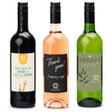 Fles wijn met eigen logo op etiket - Vrijwilliger - Bedankjes.nl