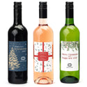 Fles wijn met eigen logo op etiket - Kerst - Bedankjes.nl