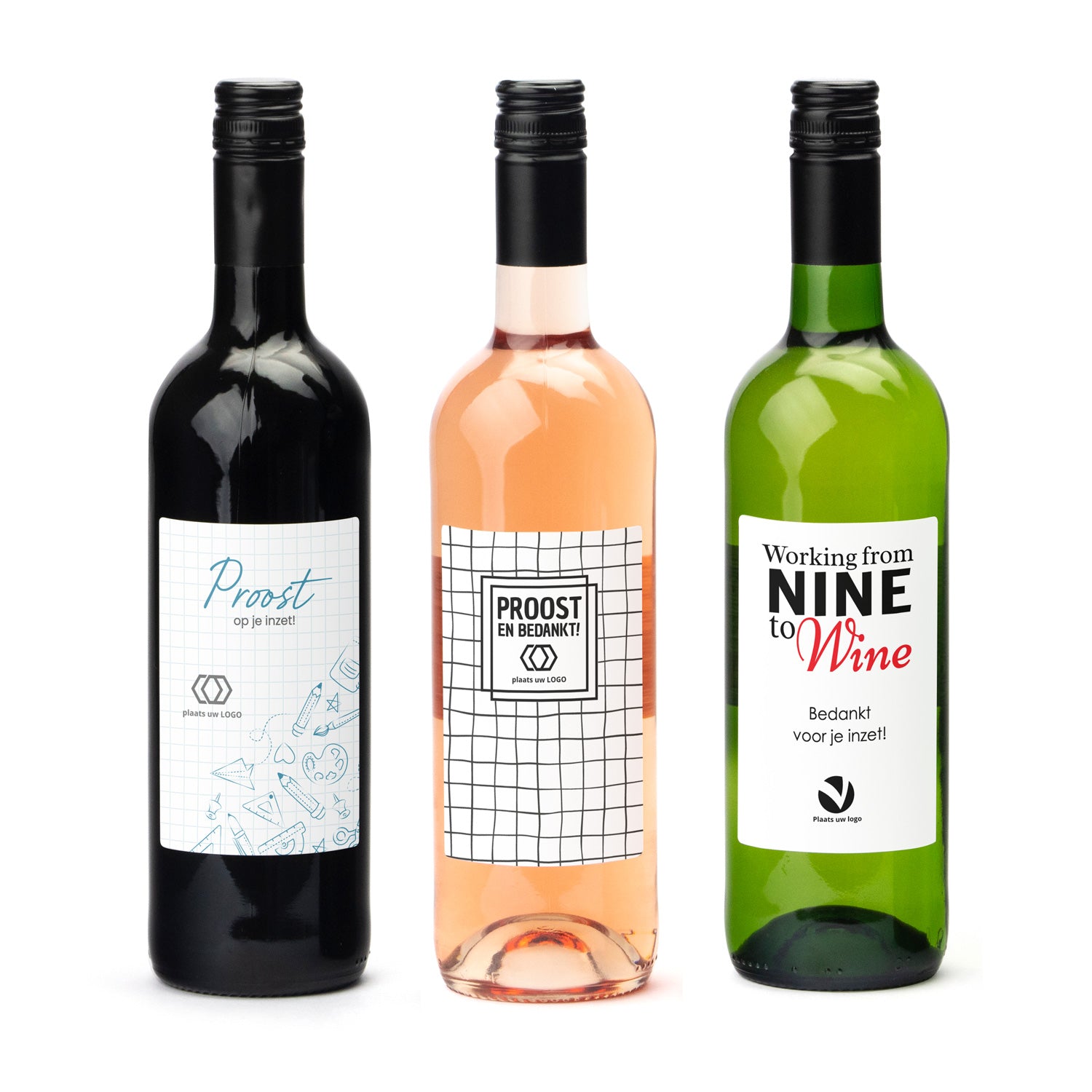 Fles wijn met persoonlijk etiket - Leraar