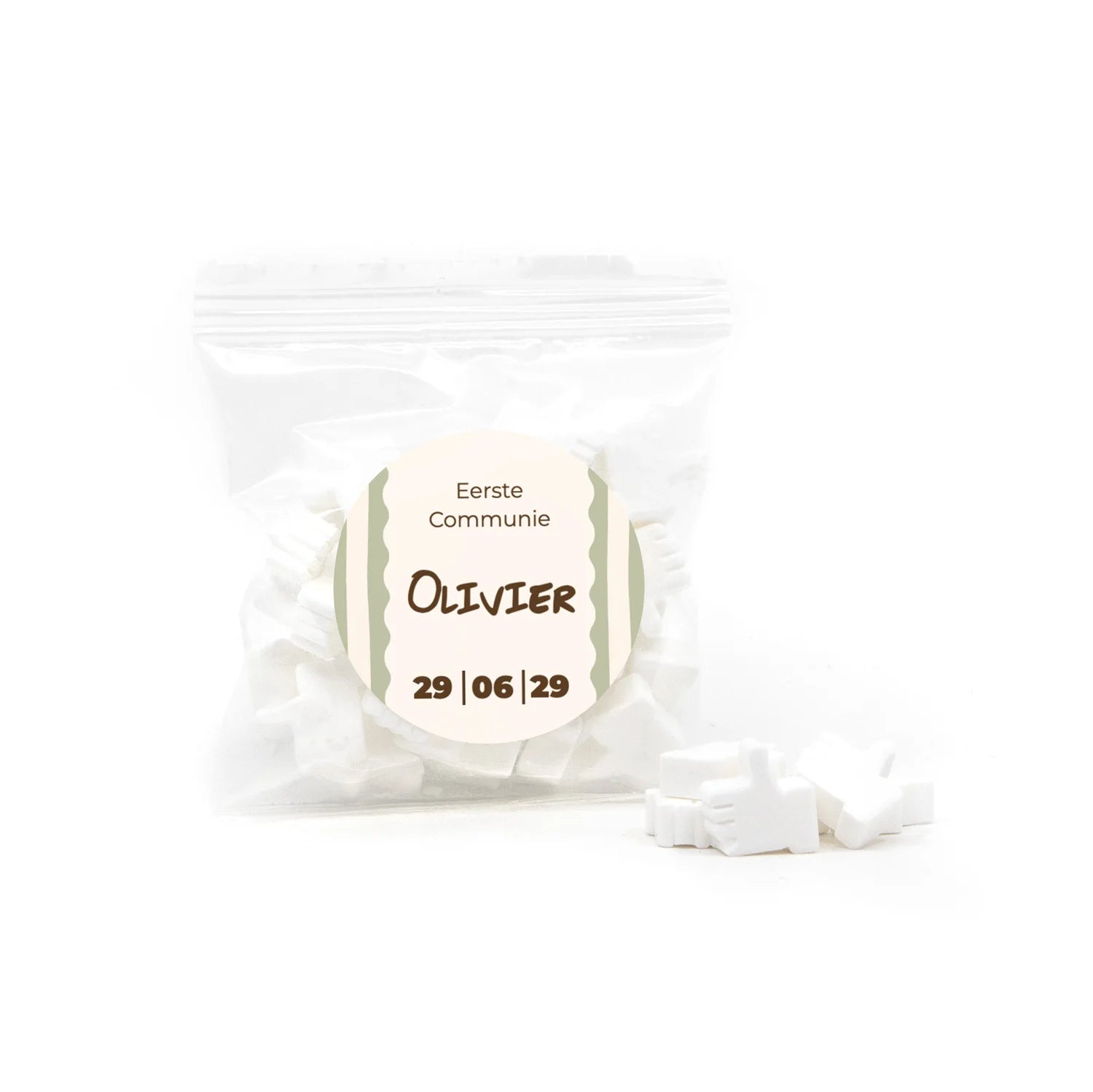Zakje mint duimpjes - Communie Jongens