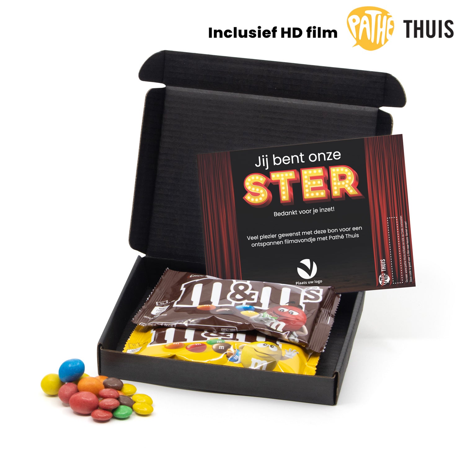 Pathé Thuis Filmavondje met m&m's - Bedankjes.nl
