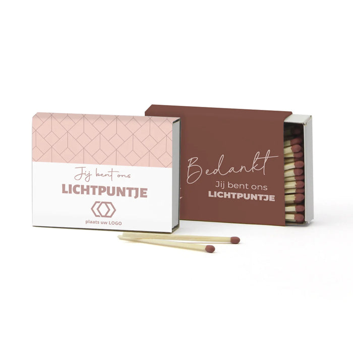 Luciferdoosje met etiket - Zakelijk