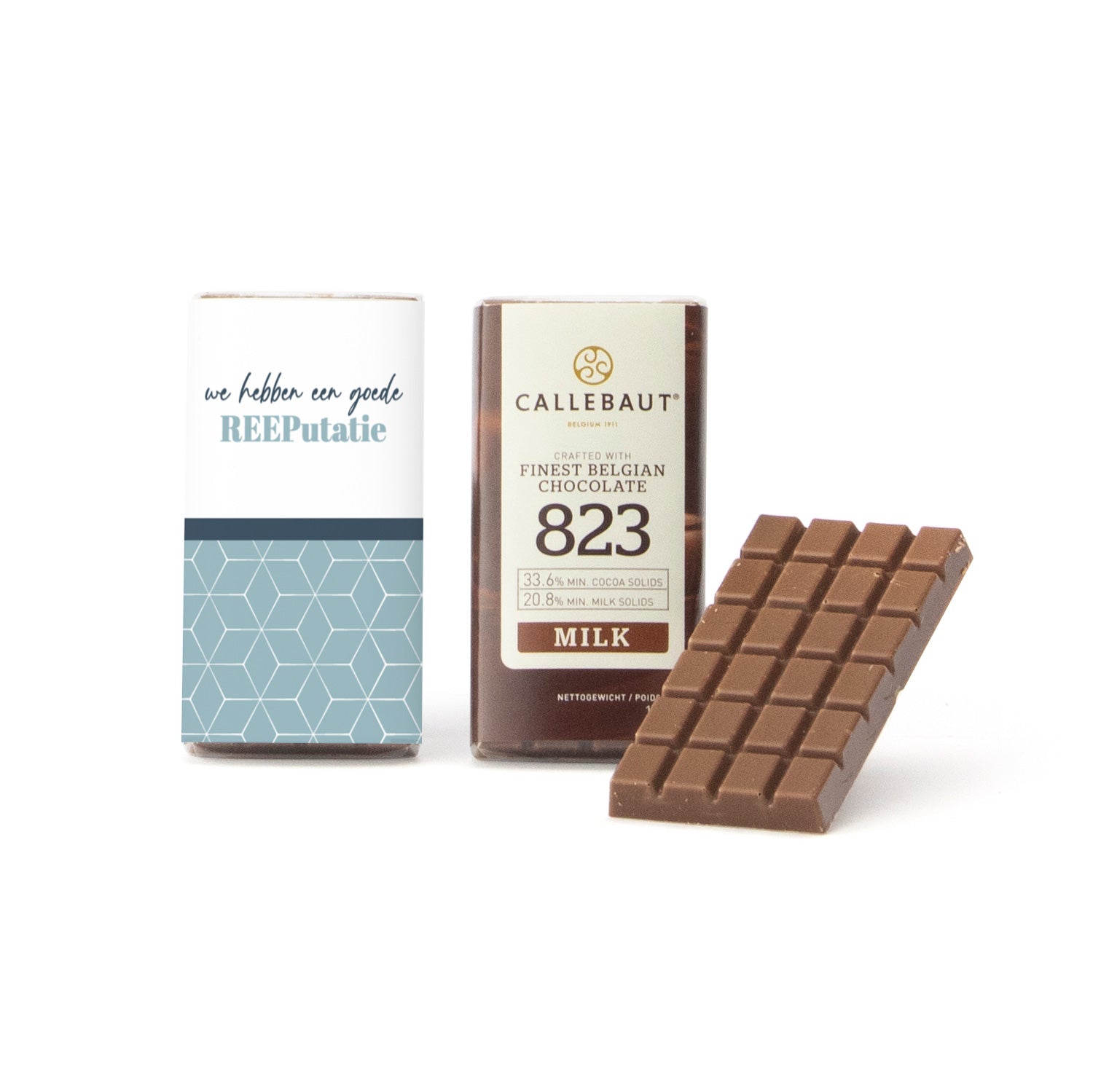 Callebaut mini chocoladereep (25 stuks) - Zakelijk - Bedankjes.nl