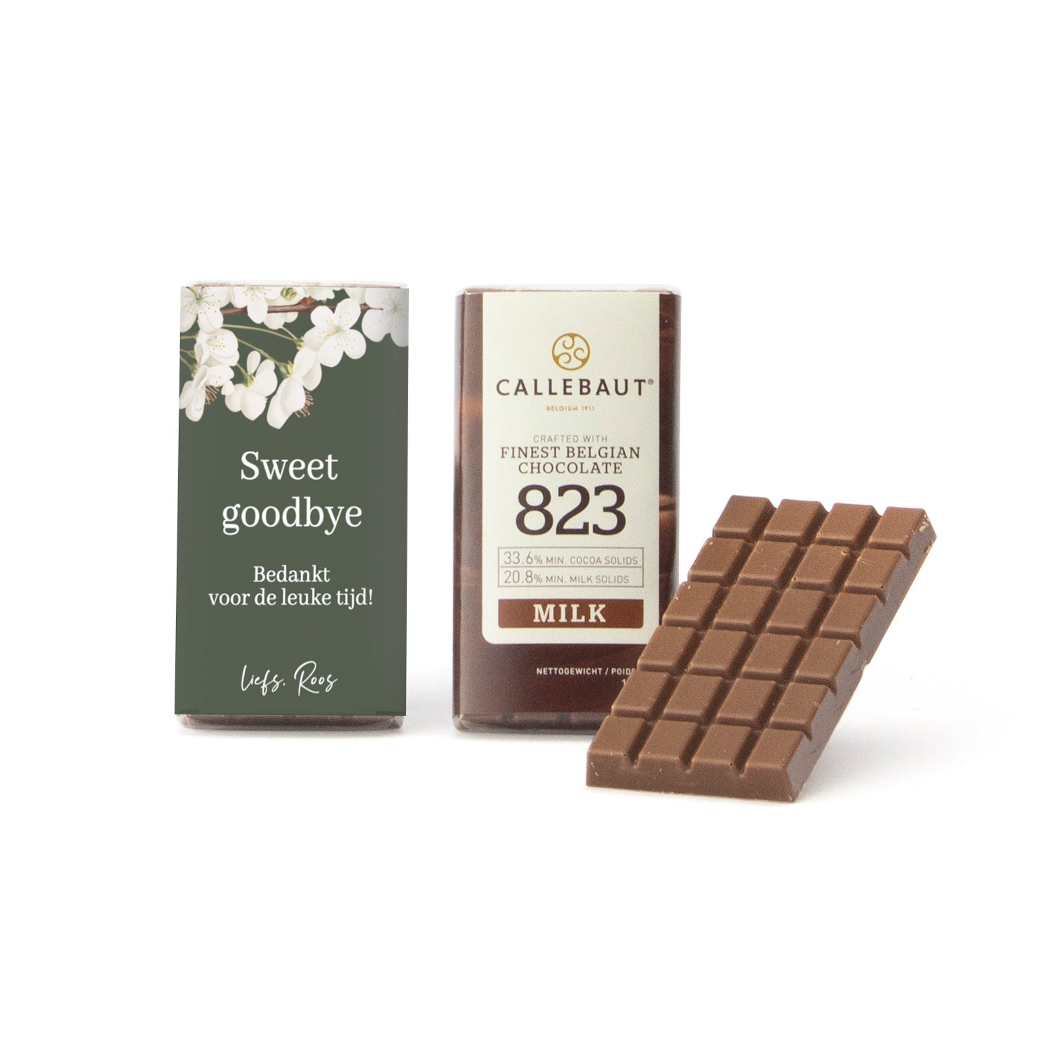 Callebaut chocolaatjes (25 stuks) - Afscheid Collega's - Bedankjes.nl