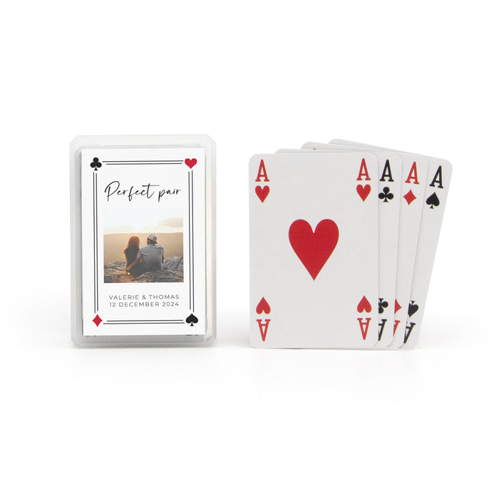 Kaartspel met eigen tekst en foto - Trouwen