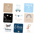 Stickers 15 stuks (5 x 5cm) - Geboorte jongens - Bedankjes.nl