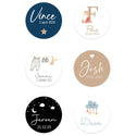 Stickers 18 stuks (5cm) - Geboorte jongens - Bedankjes.nl